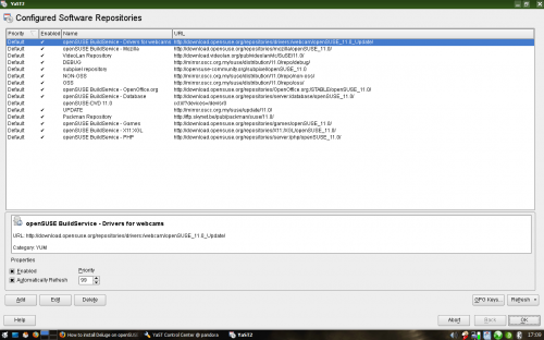 My openSUSE 11 repositories