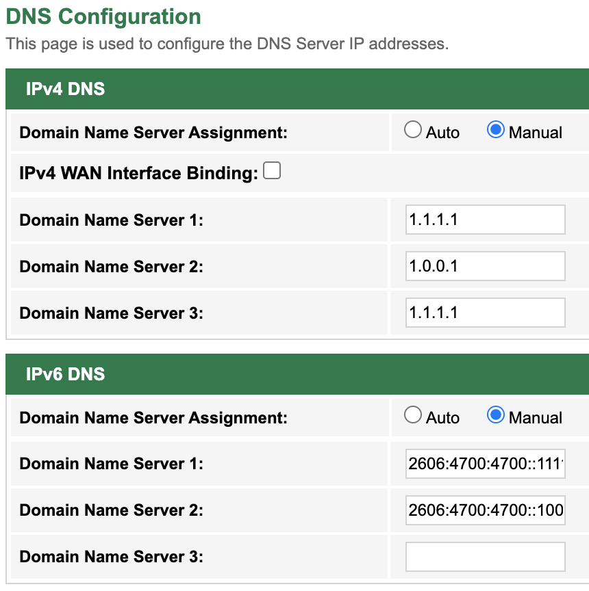 DNS Configuratiion
