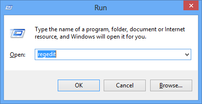 windows activation run regedit